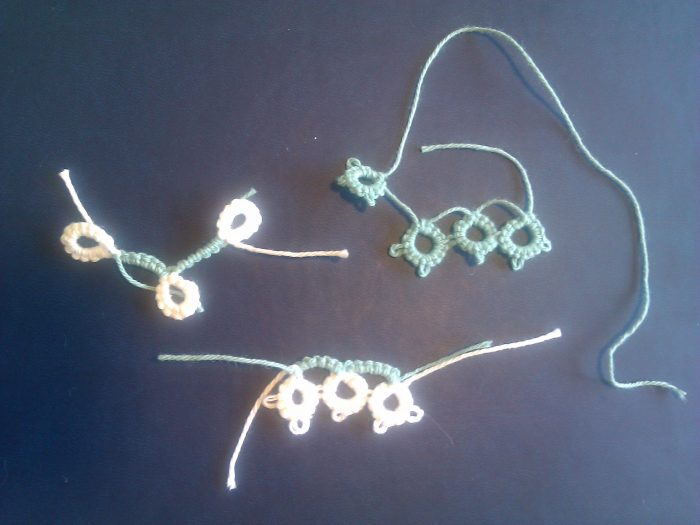 simple tatting of rings and chains